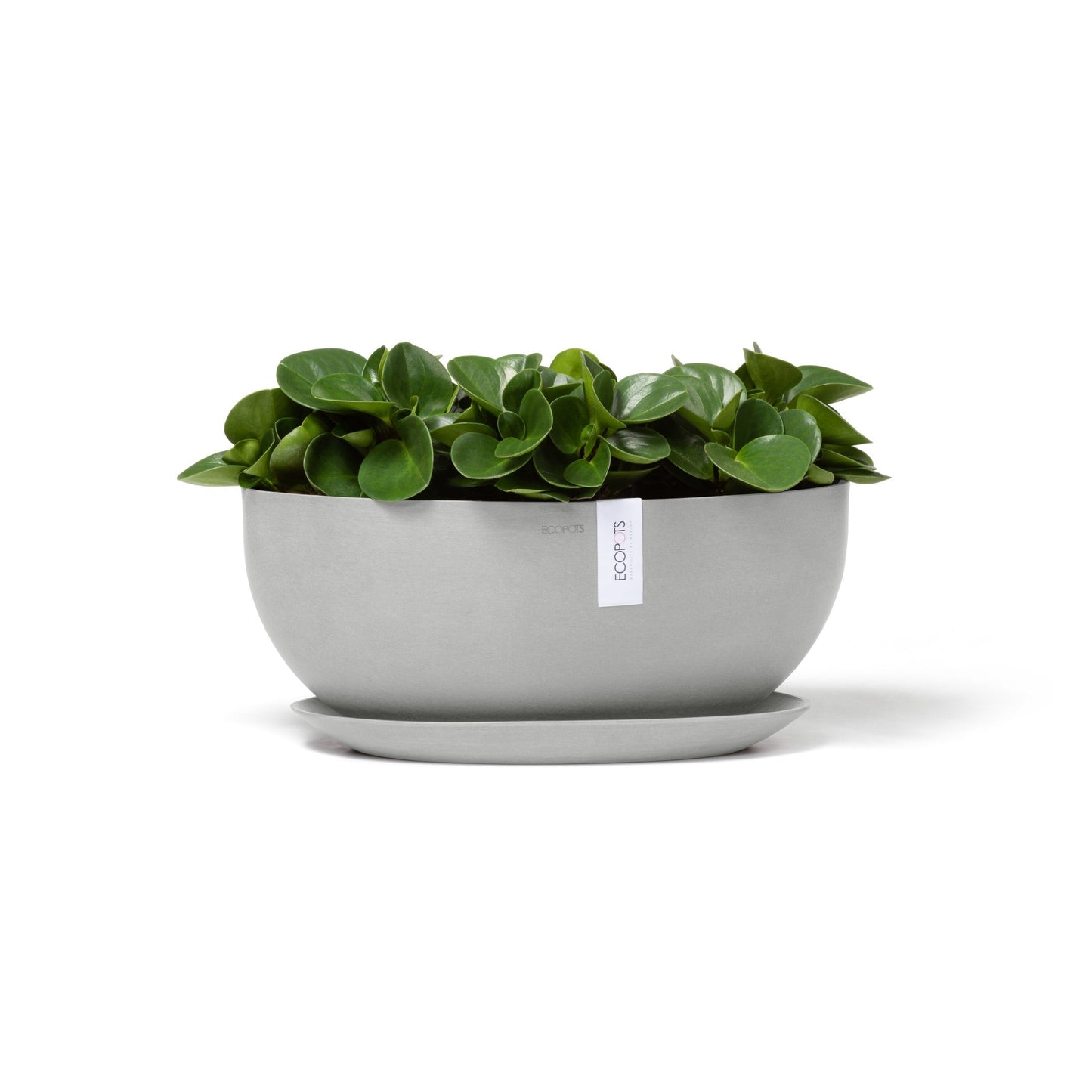 Kukkaruukku - Ecopots - Sofia 43cm valkoharmaa - Ecopotskauppa - Uuden aikakauden kukkaruukku