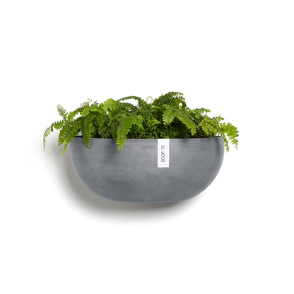 Kukkaruukku - Ecopots - Sofia seinä 43cm siniharmaa - Ecopotskauppa - Uuden aikakauden kukkaruukku