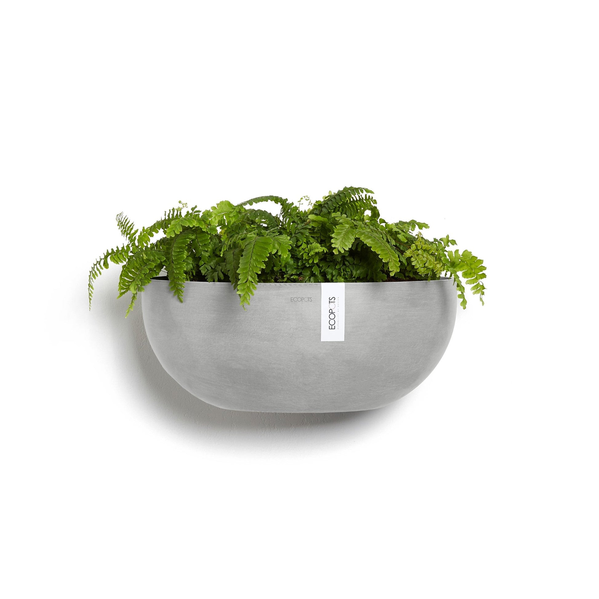 Kukkaruukku - Ecopots - Sofia seinä 43cm valkoharmaa - Ecopotskauppa - Uuden aikakauden kukkaruukku