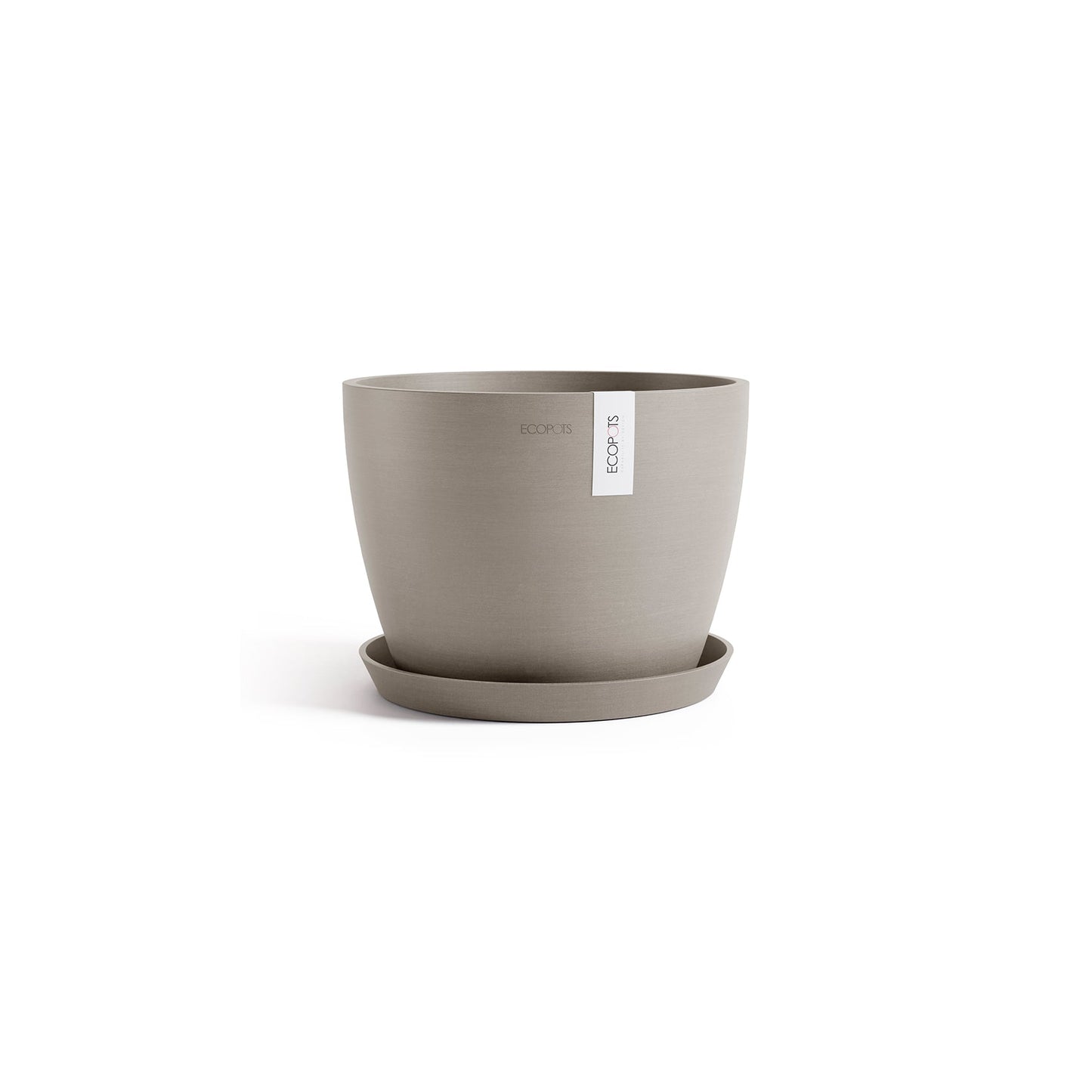 Kukkaruukku - Ecopots - Tukholma 31cm taupe - Ecopotskauppa - Uuden aikakauden kukkaruukku