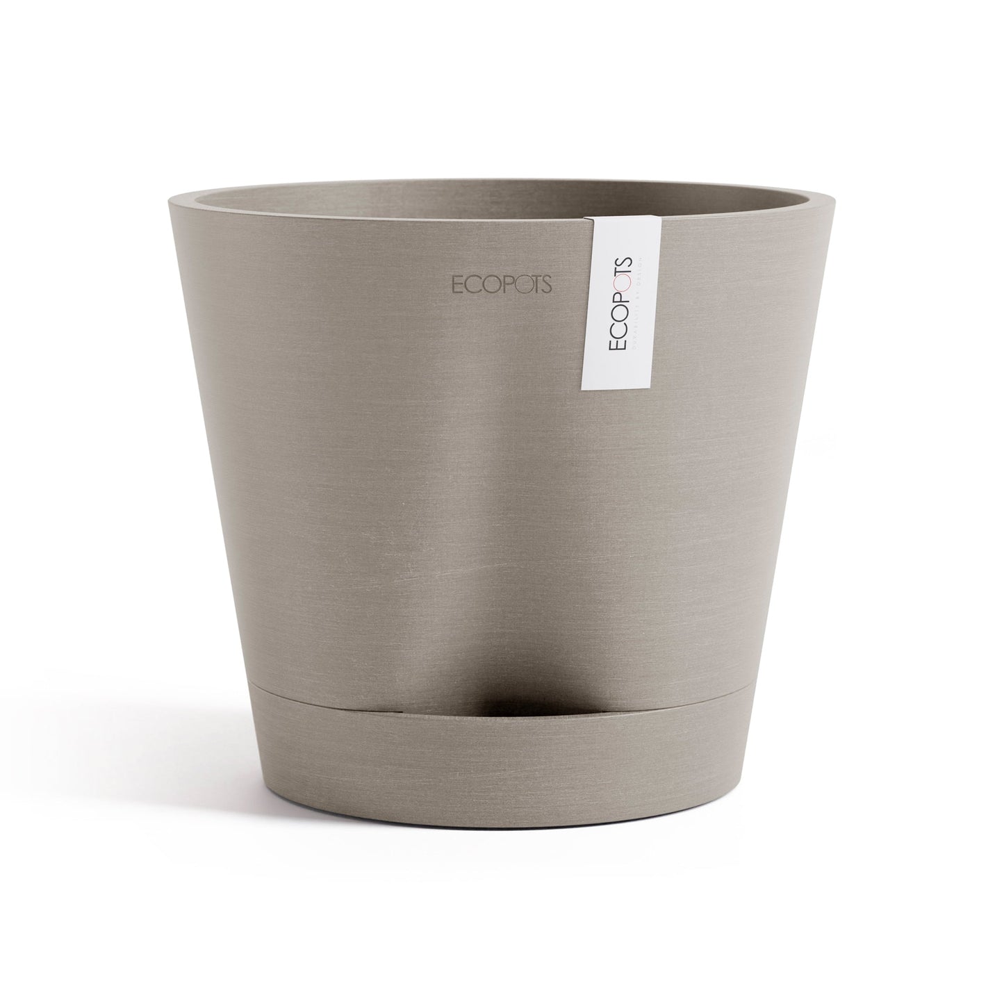 Kukkaruukku - Ecopots - Venetsia 2.0 20cm taupe - Ecopotskauppa - Uuden aikakauden kukkaruukku