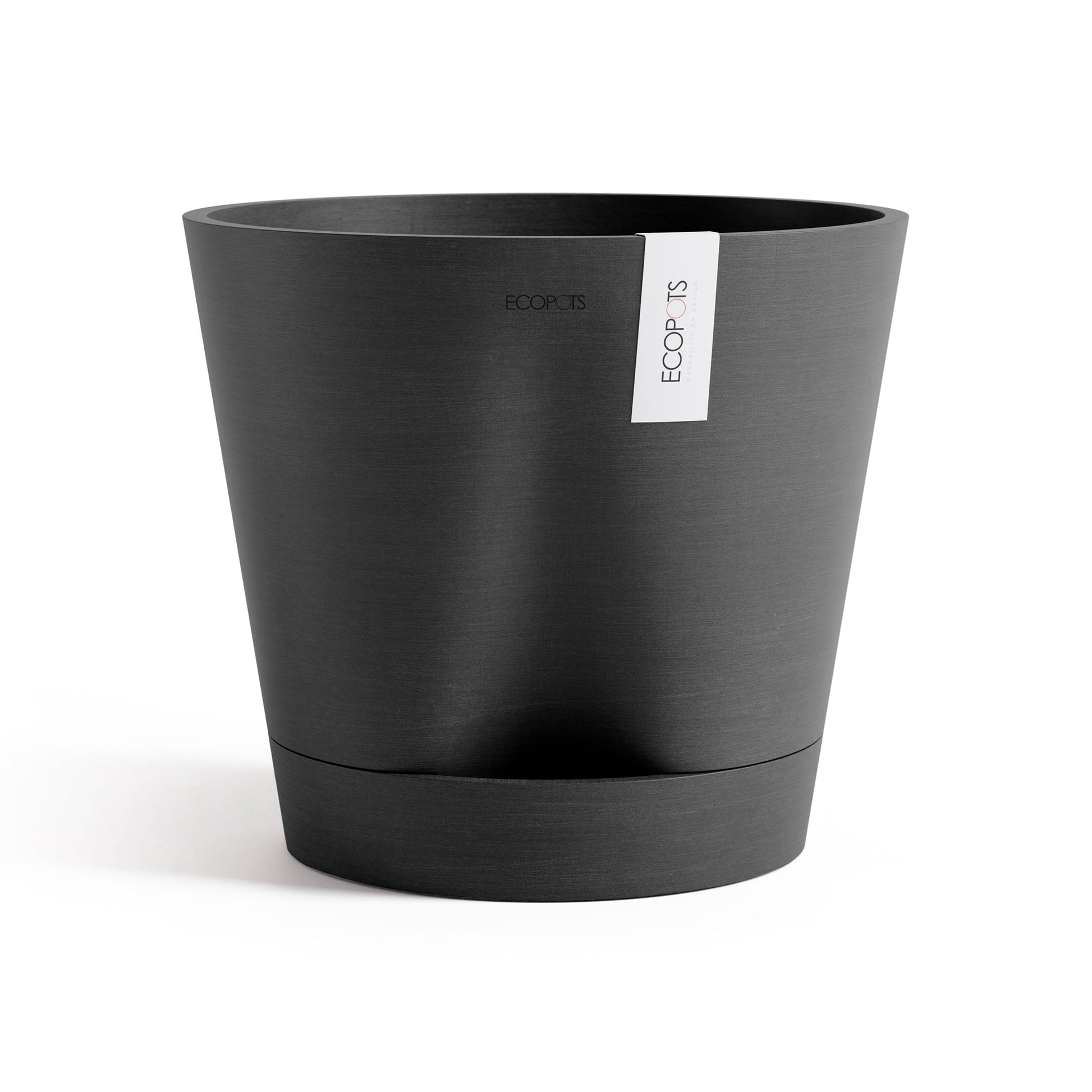 Kukkaruukku - Ecopots - Venetsia 2.0 30cm tummanharmaa - Ecopotskauppa - Uuden aikakauden kukkaruukku