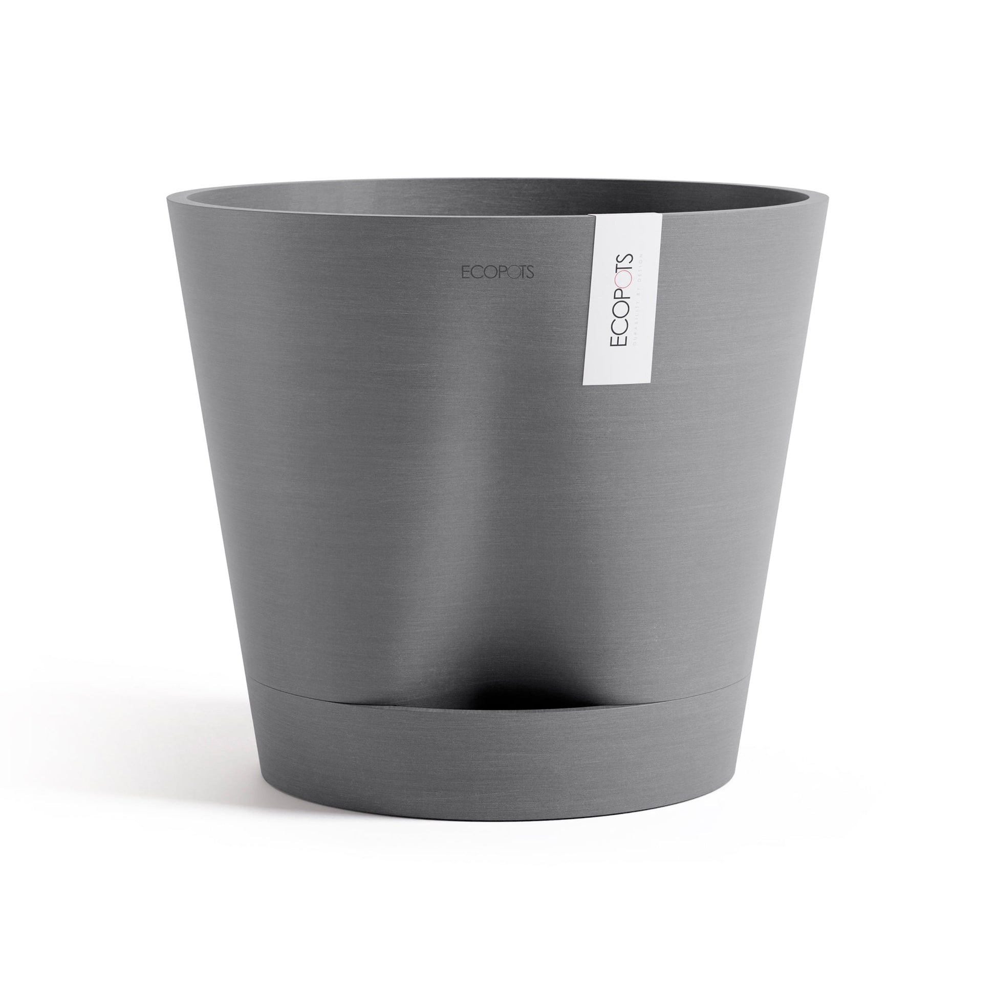 Kukkaruukku - Ecopots - Venetsia 2.0 40cm harmaa - Ecopotskauppa - Uuden aikakauden kukkaruukku